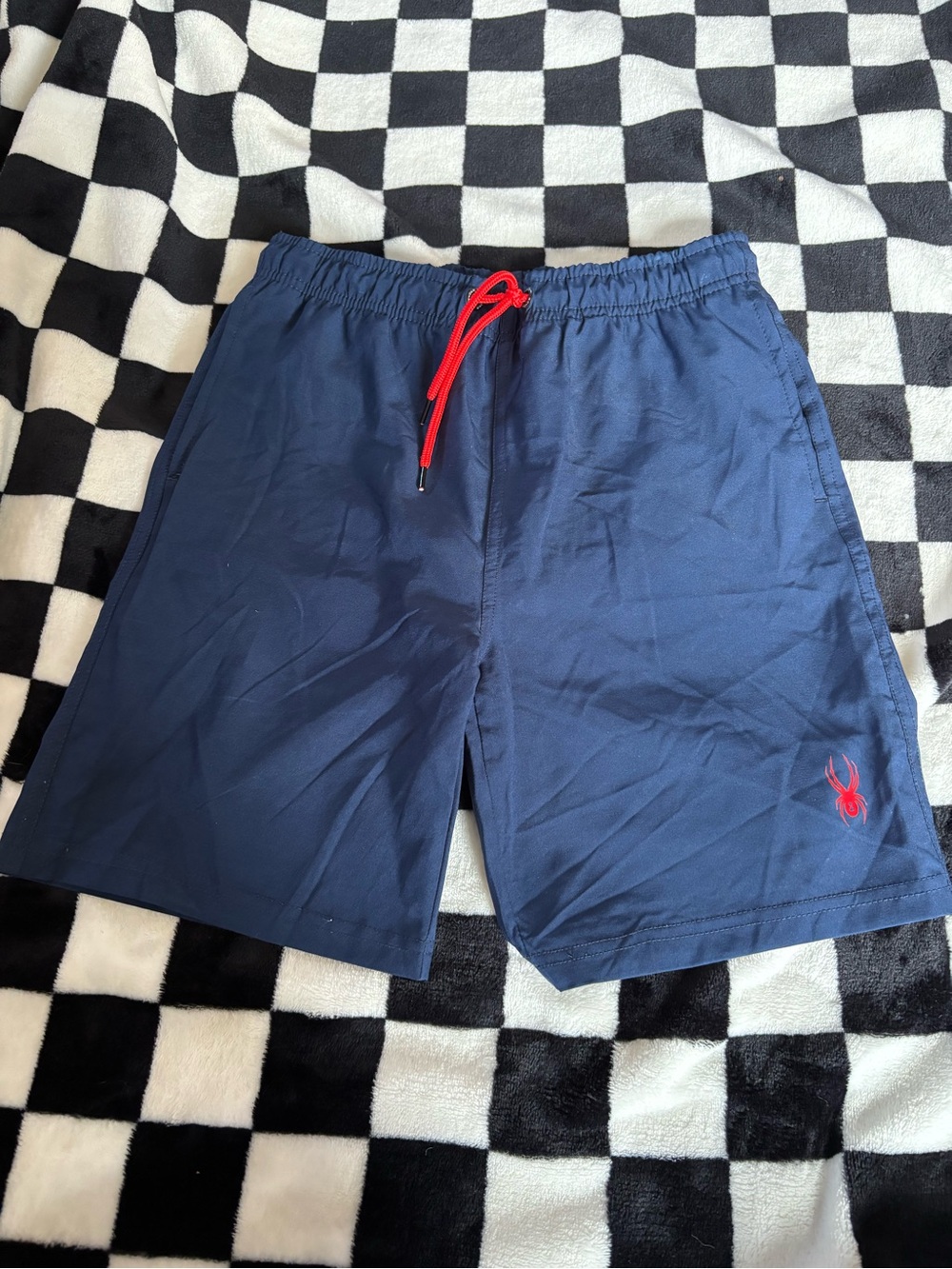 Boys 10/12 spider swim shorts